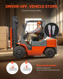 Darrahopens Home & Garden > Bathroom Accessories > Towel Racks & Holders VEVOR Universal Forklift Seat, Tractor Suspension Seat with Adjustable Back, Armrest, Headrest & Safety Belt, Secure Fold Down Tractor Seat with Micro Switch, Lawnmower Seat for Skid Loader Bulldozer