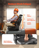 Darrahopens Home & Garden > Bathroom Accessories > Towel Racks & Holders VEVOR Universal Forklift Seat, Tractor Suspension Seat with Adjustable Back, Armrest, Headrest & Safety Belt, Secure Fold Down Tractor Seat with Micro Switch, Lawnmower Seat for Skid Loader Bulldozer