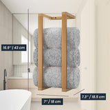 Darrahopens Home & Garden > Bathroom Accessories > Towel Racks & Holders Wall Towel Rack for Rolled Towels Bathroom Storage