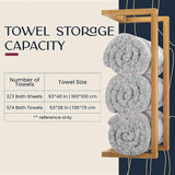 Darrahopens Home & Garden > Bathroom Accessories > Towel Racks & Holders Wall Towel Rack for Rolled Towels Bathroom Storage
