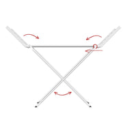 Darrahopens Home & Garden > Bathroom Accessories > Towel Racks & Holders White 220W Electric Heated Towel Rack in Silver with 20 Bars for Fast Drying In Australia - Darrahopens