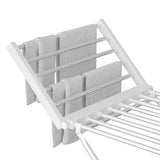 Darrahopens Home & Garden > Bathroom Accessories > Towel Racks & Holders White 220W Electric Heated Towel Rack in Silver with 20 Bars for Fast Drying In Australia - Darrahopens