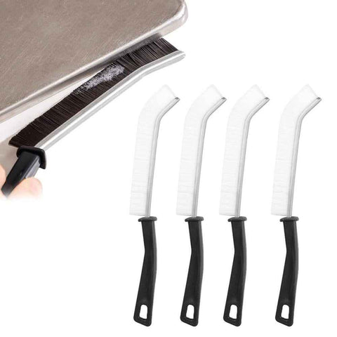 Darrahopens Home & Garden > BBQ > BBQ Cleaning 4Pcs Gap Cleaning Brush Crevice Cleaning Tool Multifunctional Brushes for Household Shutter Door Window Track -White