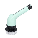 Darrahopens Home & Garden > BBQ > BBQ Cleaning Electric Handheld Brush Adjustable Extension Handle Powerful Highly Efficient Labor Saving Electric Spin Scrubber for Bathroom Kitchen 6 Heads Green In Australia - Darrahopens