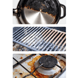 Darrahopens Home & Garden > BBQ > BBQ Cleaning Rechargeable Electric Grill Brush, Stainless Steel Wire Roller BBQ Cleaner Tool Kit ,Dual Brush : (Wire Brush + Scouring Pad Brush )