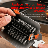 Darrahopens Home & Garden > BBQ > BBQ Cleaning Rechargeable Electric Grill Brush, Stainless Steel Wire Roller BBQ Cleaner Tool Kit for Outdoor