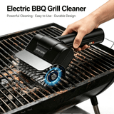 Darrahopens Home & Garden > BBQ > BBQ Cleaning Rechargeable Electric Grill Brush, Stainless Steel Wire Roller BBQ Cleaner Tool Kit for Outdoor
