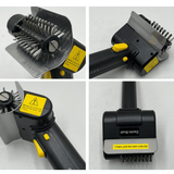 Darrahopens Home & Garden > BBQ > BBQ Cleaning Rechargeable Electric Grill Brush, Stainless Steel Wire Roller BBQ Cleaner Tool Kit for Outdoor