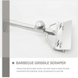 Darrahopens Home & Garden > BBQ > BBQ Cleaning Stainless Steel Professional Griddle Scraper with Wide Blade and Splash Guard for BBQ and Kitchen Cleaning In Australia - Darrahopens