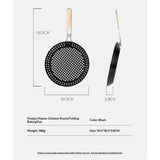 Darrahopens Home & Garden > BBQ > BBQ Tools 1 Piece BBQ Frying Pan with Holes, Non-stick BBQ Grill Pan, Stainless Steel Barbeque Woks, Grill Basket Vegetable with Handle | Vegetable Charring Pan for Stovetop & Grill
