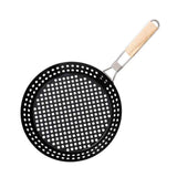 Darrahopens Home & Garden > BBQ > BBQ Tools 1 Piece BBQ Frying Pan with Holes, Non-stick BBQ Grill Pan, Stainless Steel Barbeque Woks, Grill Basket Vegetable with Handle | Vegetable Charring Pan for Stovetop & Grill