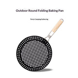 Darrahopens Home & Garden > BBQ > BBQ Tools 1 Piece BBQ Frying Pan with Holes, Non-stick BBQ Grill Pan, Stainless Steel Barbeque Woks, Grill Basket Vegetable with Handle | Vegetable Charring Pan for Stovetop & Grill
