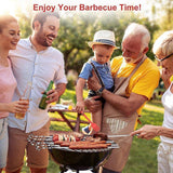 Darrahopens Home & Garden > BBQ > BBQ Tools 14 Pack Kabob Skewers Premium Flat Metal BBQ Barbecue Skewer Long Stainless