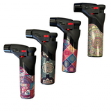 Darrahopens Home & Garden > BBQ > BBQ Tools 1x Jet Gas Lighter Torch Gun Gas w/ Refillable Butane & Safety Lock - Assorted Colours