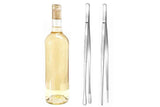 Darrahopens Home & Garden > BBQ > BBQ Tools 2 Pack 30cm BBQ Tongs Stainless Steel Round and Straight Head for Grilling Cooking - Silver