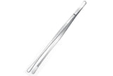 Darrahopens Home & Garden > BBQ > BBQ Tools 2 Pack 30cm BBQ Tongs Stainless Steel Round and Straight Head for Grilling Cooking - Silver