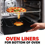 Darrahopens Home & Garden > BBQ > BBQ Tools 2-Pack 33x40cm Reusable Drip Guard for Ovens, Grills & Microwaves - High-Temperature Resistant Fiberglass Baking Sheet, Heavy Duty & Easy Clean