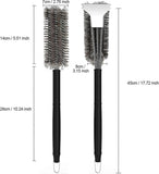 Darrahopens Home & Garden > BBQ > BBQ Tools 3-In-1 BBQ Grill Brush with Stainless Steel Bristles & Scraper - 45cm