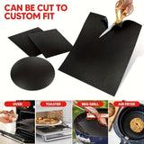 Darrahopens Home & Garden > BBQ > BBQ Tools 3-Pack 33x40cm Reusable Drip Guard for Ovens, Grills & Microwaves - High-Temperature Resistant Fiberglass Baking Sheet, Heavy Duty & Easy Clean