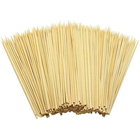 Darrahopens Home & Garden > BBQ > BBQ Tools 400 Wooden Bamboo Skewers Sticks For Bbq Fruit Chocolate Fondue Fountain 15Cm