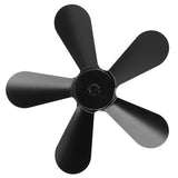 Darrahopens Home & Garden > BBQ > BBQ Tools 5 Blades Stove Fan Blade Aluminium Alloy Heat Powered Stove Fan Blades Replacement for Fireplace Fan Black In Australia - Darrahopens