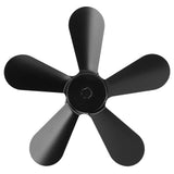 Darrahopens Home & Garden > BBQ > BBQ Tools 5 Blades Stove Fan Blade Aluminium Alloy Heat Powered Stove Fan Blades Replacement for Fireplace Fan Black In Australia - Darrahopens