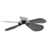 Darrahopens Home & Garden > BBQ > BBQ Tools 5 Blades Stove Fan Blade Aluminium Alloy Heat Powered Stove Fan Blades Replacement for Fireplace Fan Black In Australia - Darrahopens