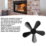 Darrahopens Home & Garden > BBQ > BBQ Tools 5 Blades Stove Fan Blade Aluminium Alloy Heat Powered Stove Fan Blades Replacement for Fireplace Fan Black In Australia - Darrahopens