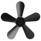 Darrahopens Home & Garden > BBQ > BBQ Tools 5 Blades Stove Fan Blade Aluminium Alloy Heat Powered Stove Fan Blades Replacement for Fireplace Fan Black In Australia - Darrahopens