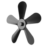 Darrahopens Home & Garden > BBQ > BBQ Tools 5 Blades Stove Fan Blade Aluminium Alloy Heat Powered Stove Fan Blades Replacement for Fireplace Fan Black In Australia - Darrahopens
