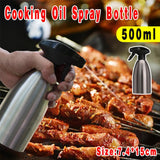 Darrahopens Home & Garden > BBQ > BBQ Tools 500ml Stainless Steel Cooking Oil Spray Bottle for BBQ and Kitchen Use