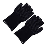 Darrahopens Home & Garden > BBQ > BBQ Tools BBQ Gloves Fireproof Heat Resistant Prevent Slip Grilling Gloves for Microwave Oven Barbecue Baking Black In Australia - Darrahopens