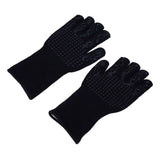 Darrahopens Home & Garden > BBQ > BBQ Tools BBQ Gloves Fireproof Heat Resistant Prevent Slip Grilling Gloves for Microwave Oven Barbecue Baking Black In Australia - Darrahopens