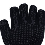 Darrahopens Home & Garden > BBQ > BBQ Tools BBQ Gloves Fireproof Heat Resistant Prevent Slip Grilling Gloves for Microwave Oven Barbecue Baking Black In Australia - Darrahopens