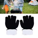 Darrahopens Home & Garden > BBQ > BBQ Tools BBQ Gloves Fireproof Heat Resistant Prevent Slip Grilling Gloves for Microwave Oven Barbecue Baking Black In Australia - Darrahopens