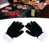 Darrahopens Home & Garden > BBQ > BBQ Tools BBQ Gloves Fireproof Heat Resistant Prevent Slip Grilling Gloves for Microwave Oven Barbecue Baking Black In Australia - Darrahopens