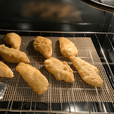 Darrahopens Home & Garden > BBQ > BBQ Tools Black 3-Pack Premium Non-Stick PTFE Grill Mesh Mats - Reusable, easy-to-clean round wire mesh mats, perfect for outdoor grilling, ideal for chicken wings, etc., an essential cooking accessory for homes and dormitories.