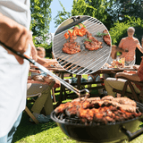 Darrahopens Home & Garden > BBQ > BBQ Tools Black 3-Pack Premium Non-Stick PTFE Grill Mesh Mats - Reusable, easy-to-clean round wire mesh mats, perfect for outdoor grilling, ideal for chicken wings, etc., an essential cooking accessory for homes and dormitories.