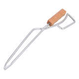 Darrahopens Home & Garden > BBQ > BBQ Tools Log Tongs Beech Wood Handle Stainless Steel Clamp High Temperature Resistance Fire Tong for Outdoor Camping Picnic In Australia - Darrahopens