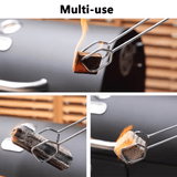Darrahopens Home & Garden > BBQ > BBQ Tools Long, sturdy, and heat-resistant charcoal tongs for grilling food. Made of stainless steel, these portable tongs are suitable for outdoor grilling, charcoal, and fire pits.