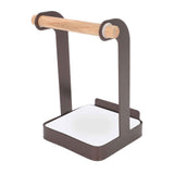 Darrahopens Home & Garden > BBQ > BBQ Tools Pot Lid Holder Rack Multifunction Prevent Slip Iron Basin Wood Rack Cooking Tool Spatula Stand Kitchen Organizer Coffee In Australia - Darrahopens
