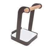 Darrahopens Home & Garden > BBQ > BBQ Tools Pot Lid Holder Rack Multifunction Prevent Slip Iron Basin Wood Rack Cooking Tool Spatula Stand Kitchen Organizer Coffee In Australia - Darrahopens