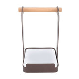 Darrahopens Home & Garden > BBQ > BBQ Tools Pot Lid Holder Rack Multifunction Prevent Slip Iron Basin Wood Rack Cooking Tool Spatula Stand Kitchen Organizer Coffee In Australia - Darrahopens