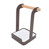Darrahopens Home & Garden > BBQ > BBQ Tools Pot Lid Holder Rack Multifunction Prevent Slip Iron Basin Wood Rack Cooking Tool Spatula Stand Kitchen Organizer Coffee In Australia - Darrahopens