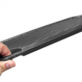 Darrahopens Home & Garden > BBQ > BBQ Tools Reversible Cast Iron Griddle Rectangular BBQ Plate 43X24cm Double-Sided Flat Top Griddle Pan and Grooved Grill for Gas Stovetop Oven and Open Fire Black