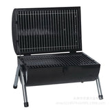 Darrahopens Home & Garden > BBQ > BBQ Tools Stainless Steel BBQ Barrel Charcoal Smoker Portable Foldable Barbecue Camping Black