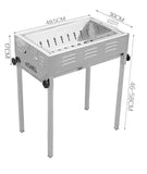 Darrahopens Home & Garden > BBQ > BBQ Tools Stainless Steel Portable Outdoor BBQ Barbecue Grill Set Charcoal Kebab Picnic Camping Sets Medium