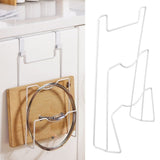 Darrahopens Home & Garden > BBQ > BBQ Tools Wrought Iron Cabinet Door Mount Pot Lid Organizer Cutting Board Holder Kitchen Cookware Storage In Australia - Darrahopens