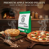 Darrahopens Home & Garden > BBQ > BBQs & Accessories ASMOKE 19kg (40lbs) Premium Apple Wood BBQ Smoker Pellets Bulk Bundle (8 x 2.27kg Bags)