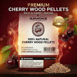Darrahopens Home & Garden > BBQ > BBQs & Accessories ASMOKE 19kg (40lbs) Premium Cherry Wood BBQ Smoker Pellets Bulk Bundle (8 x 2.27kg Bags)